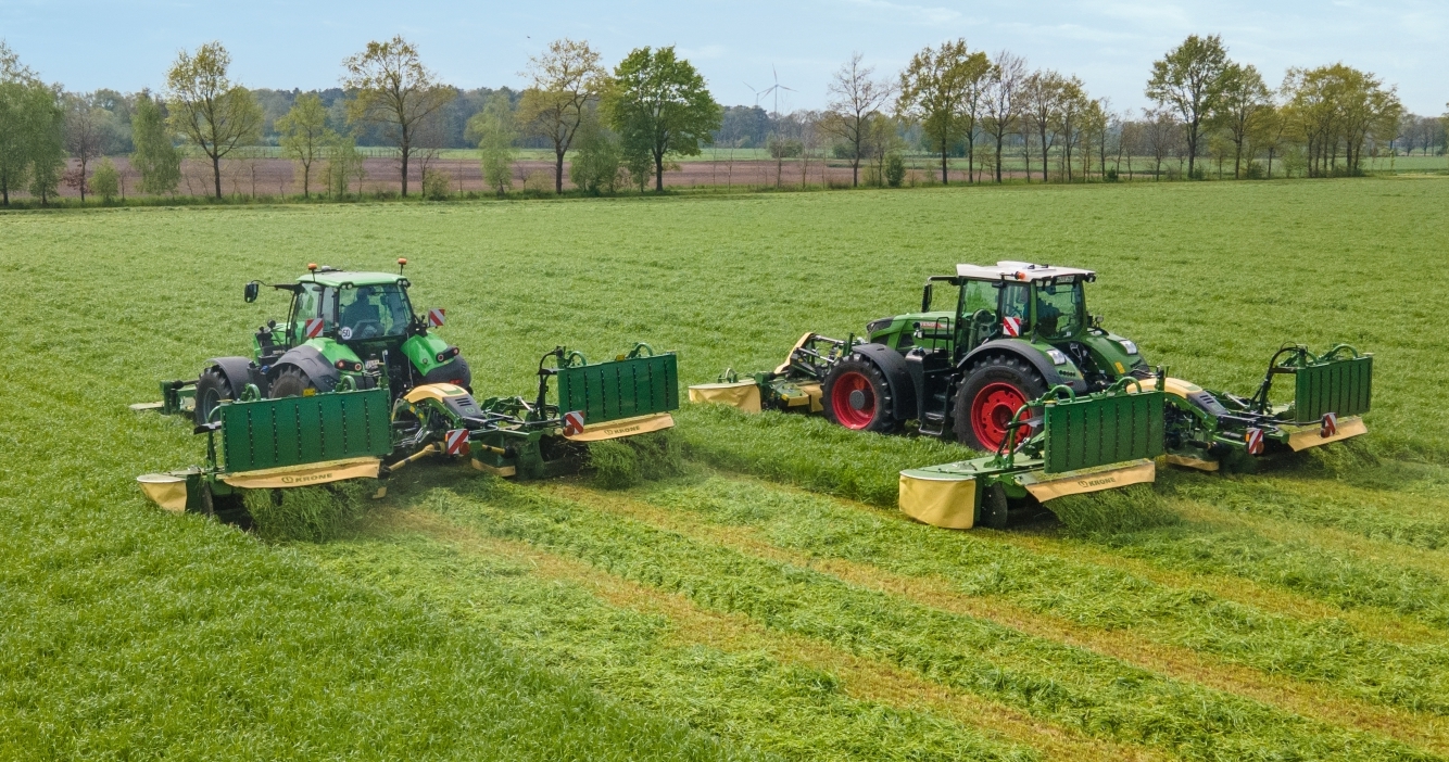 10.45m-wide Krone EasyCut mower