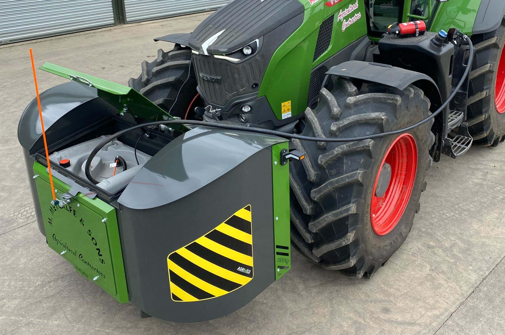Agriweld tractor weight with fuel tank option