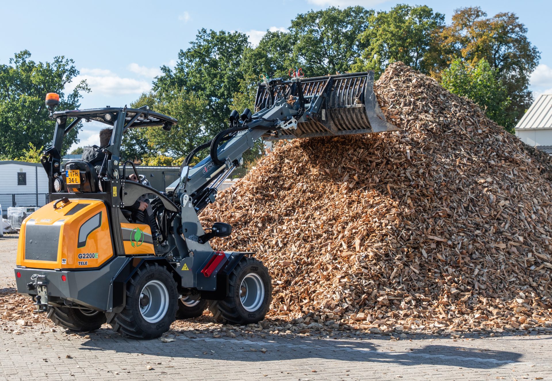 Giant electric telescopic wheel loader