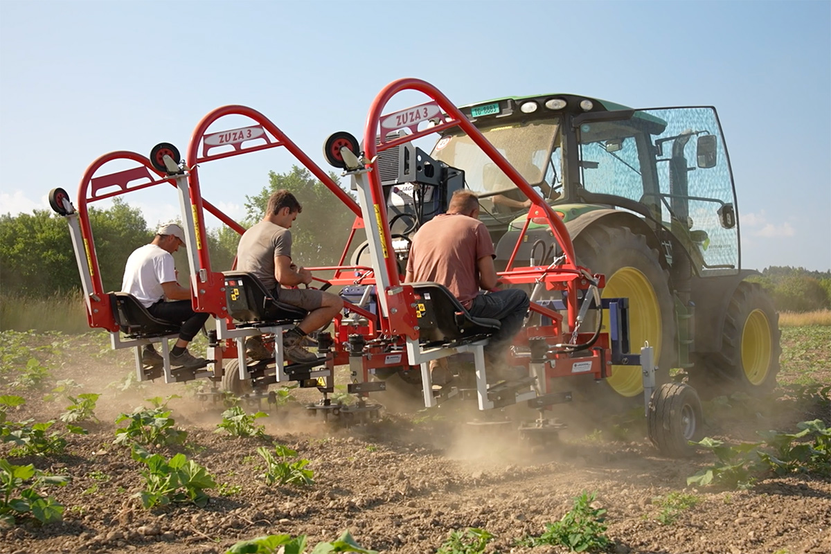 Jagoda Zusa 3 In-Row hoeing device | Profi Video Tractor Test
