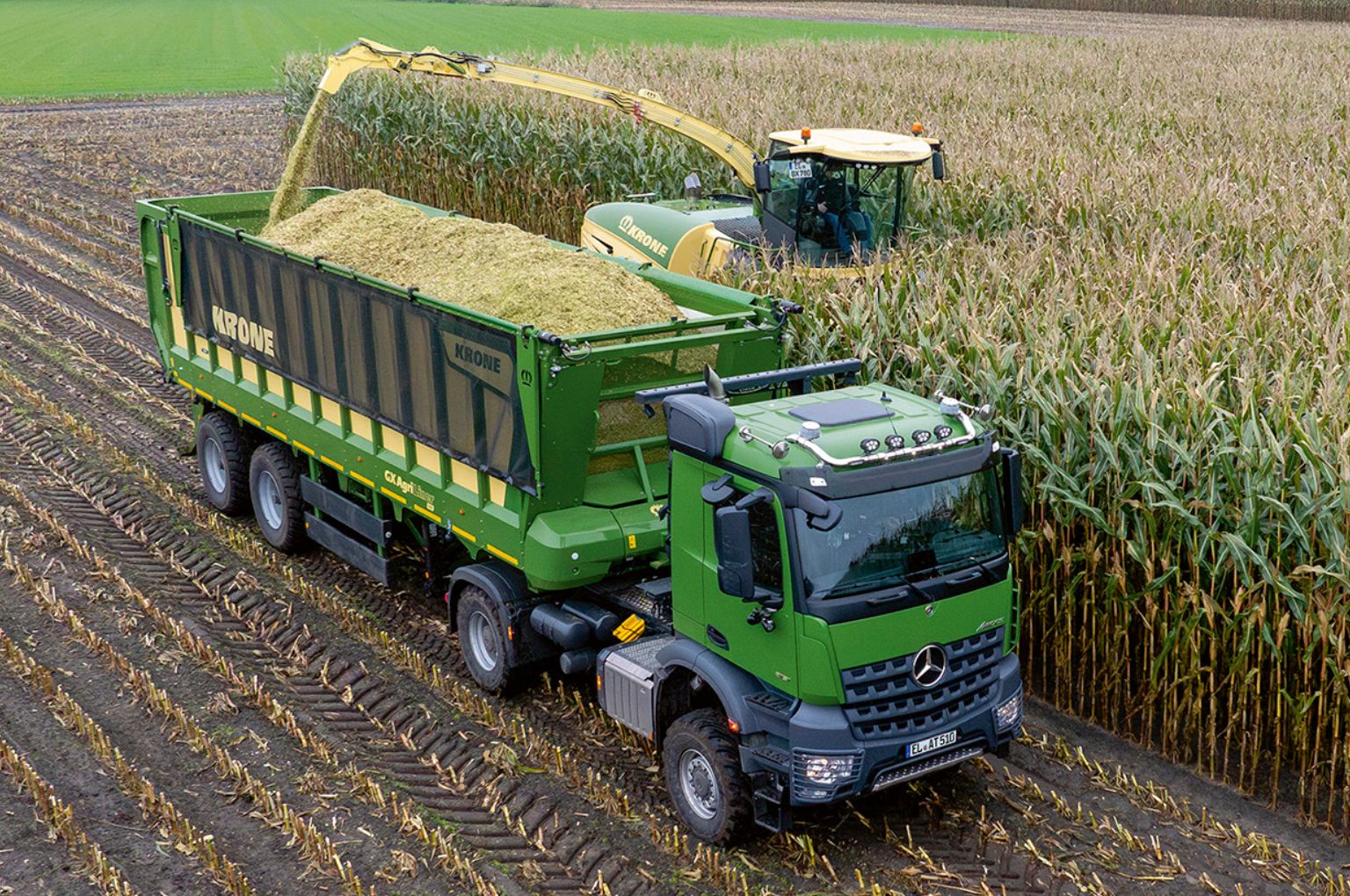 Krone GX 520 AgriLiner with lorry