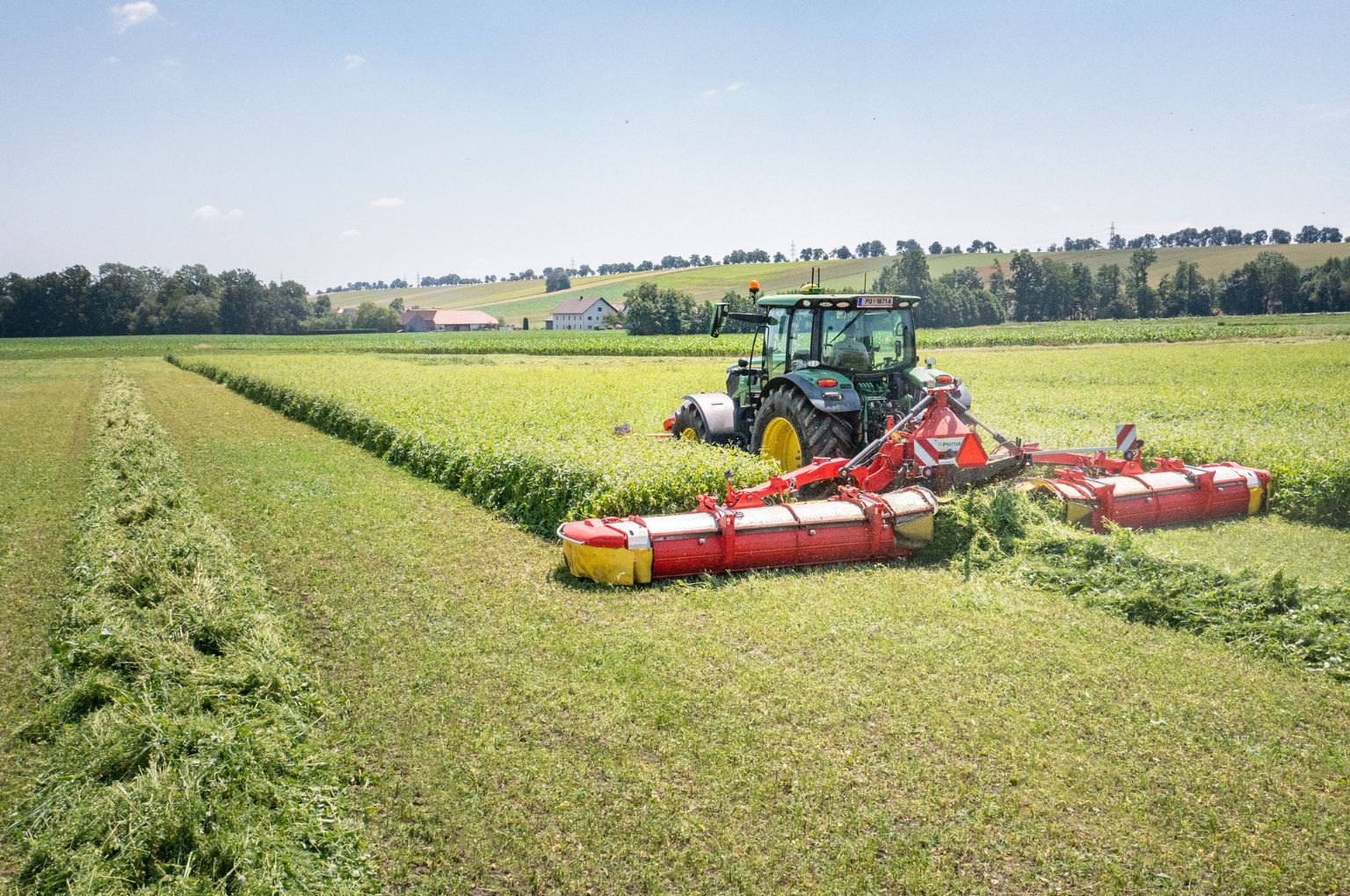 Merging swaths without conditioner
