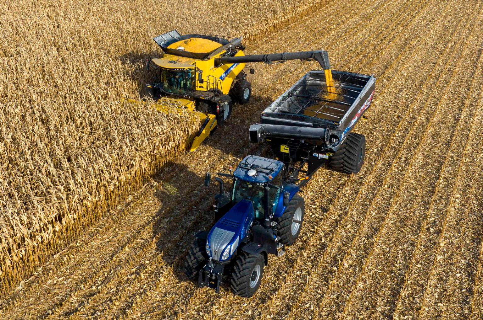 Precise unloading on the go