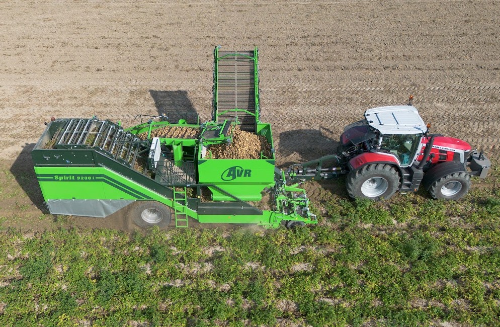 Two-row AVR harvester at French potato show