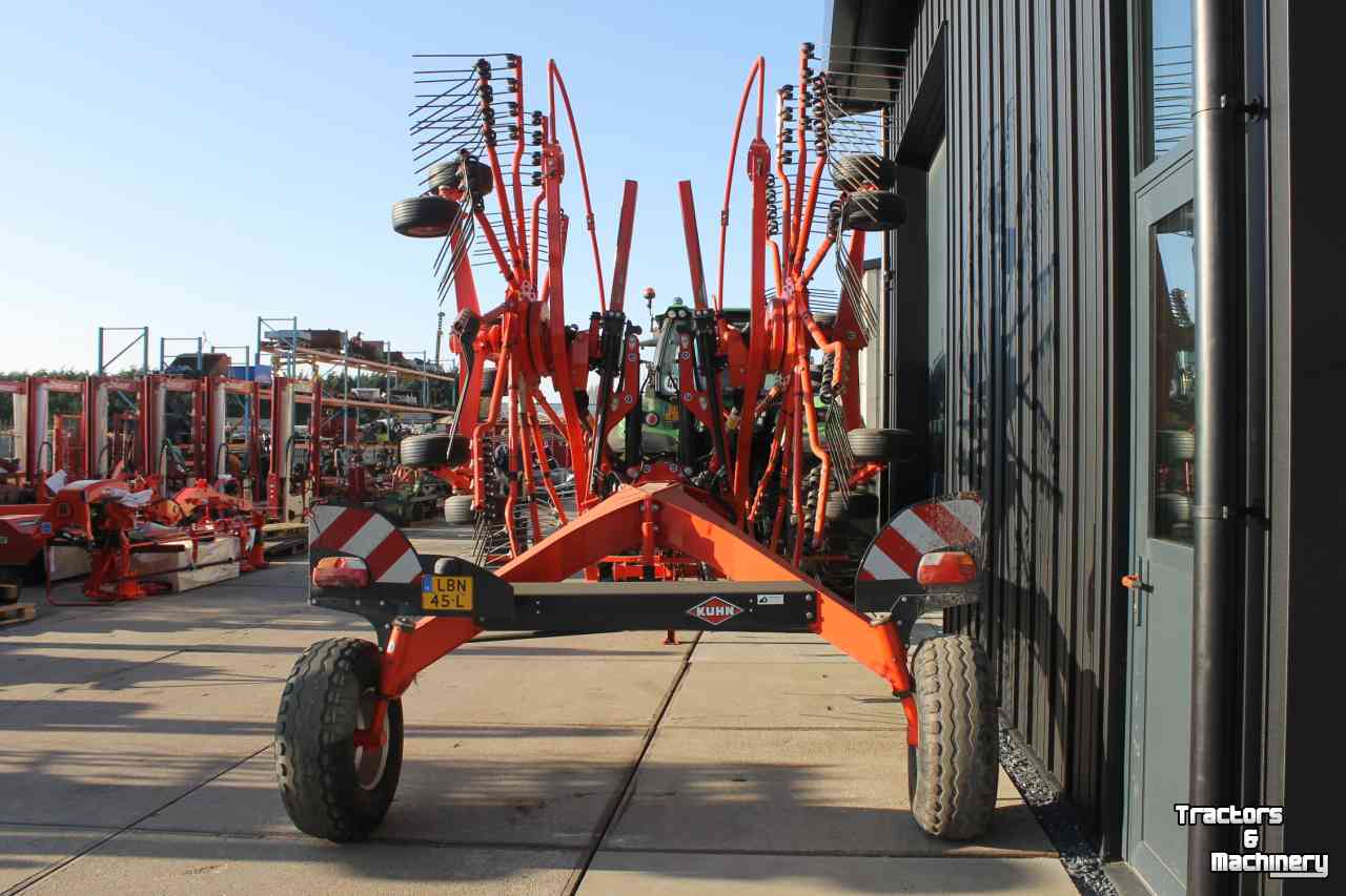 Rake Kuhn GA8131 dubbele cirkelhark wiersmachine hydraulische breedteverstelling