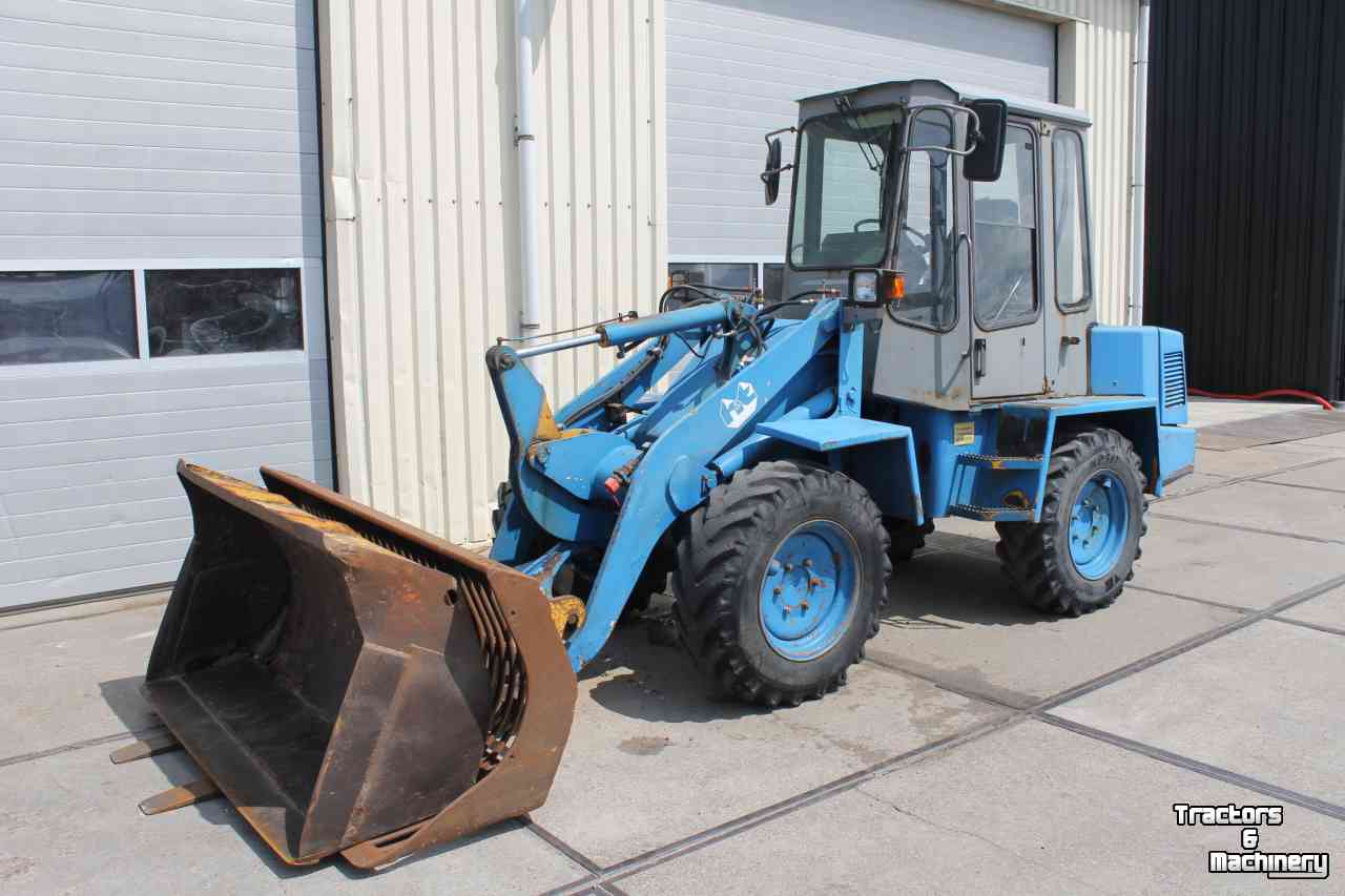 Wheelloader Zettelmeyer ZL602 shovel wiellader met bak, palletvork en puinriek Deutz motor