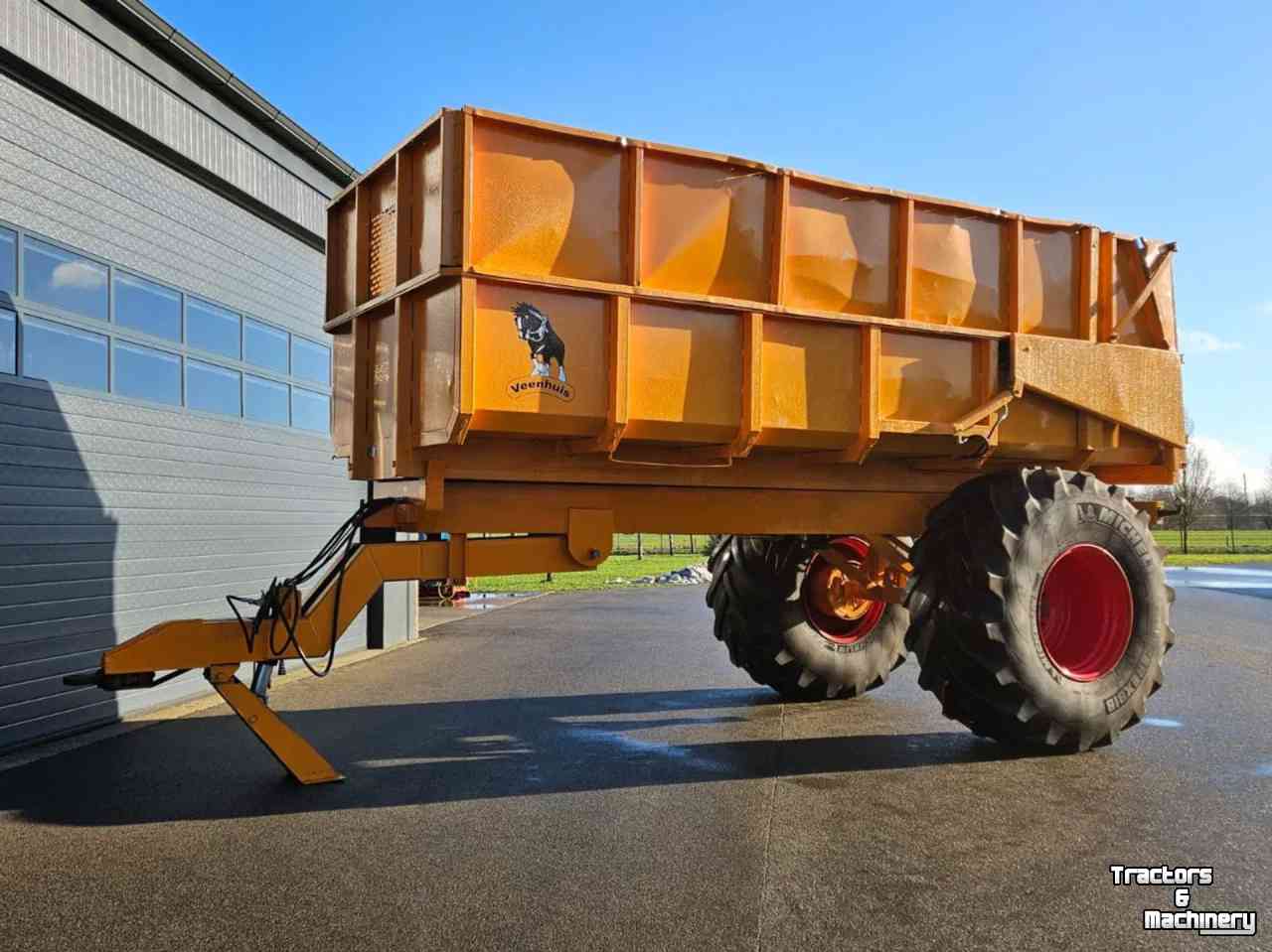 Dumptrailer Veenhuis 12000 Enkelas landbouwkipper