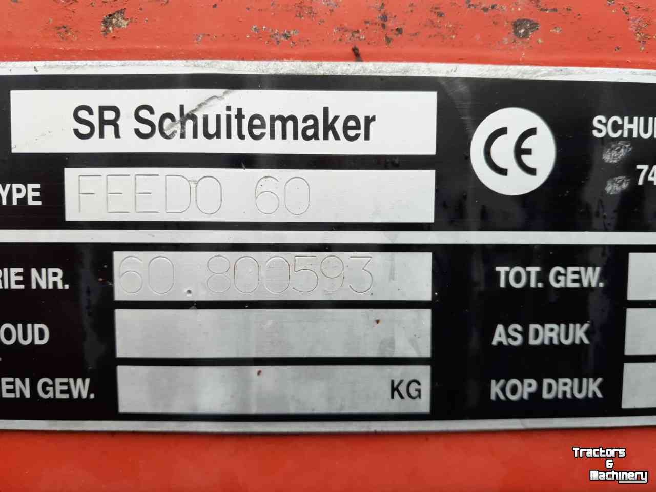 Forage feedwagon / Forage dosage wagon Schuitemaker Feedo 60-13