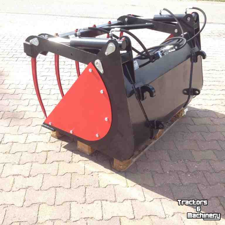 Silage Grabbucket / Grabfork GRS Kuilgrijpbak pelikaanbak EURO snelwissel 1.40m breed.