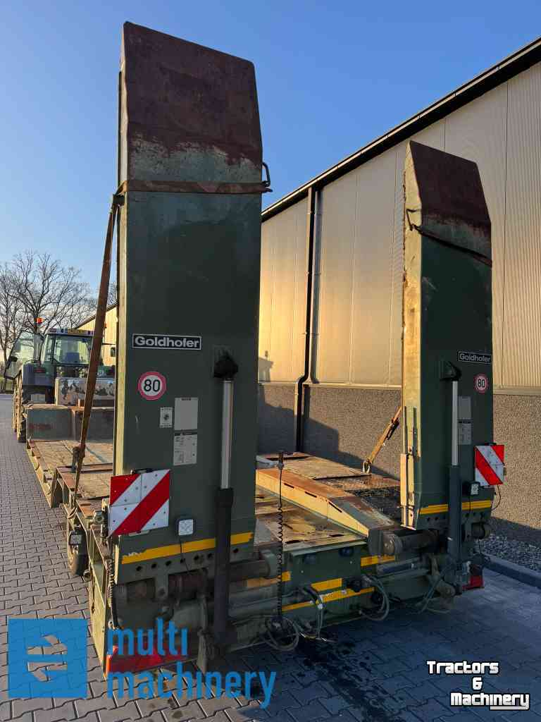 Low loader / Semi trailer  Goldhofer kuip dieplader 4 asser