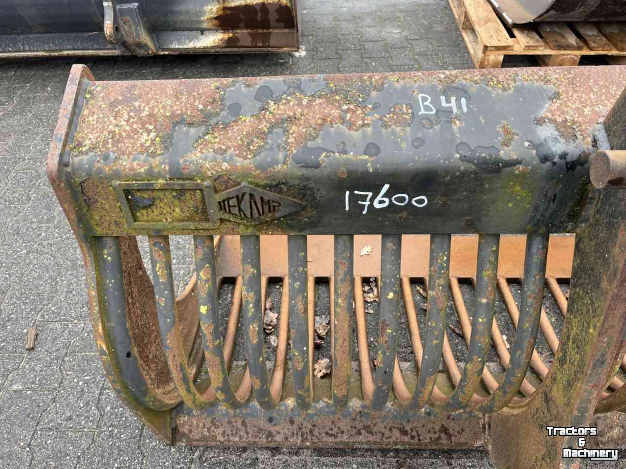 Skeleton buckets Hekamp Puinriek shovel 250 cm breed Volvo ophanging