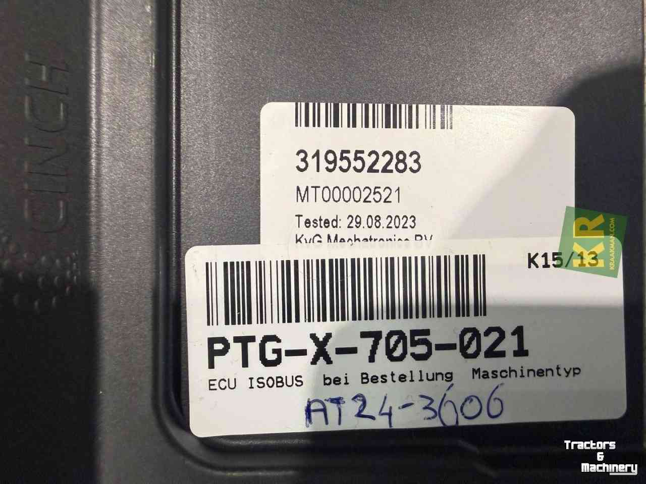 GPS steering systems and attachments  Tietjen Luchtrem PTG 2 Elektronische Aansturing