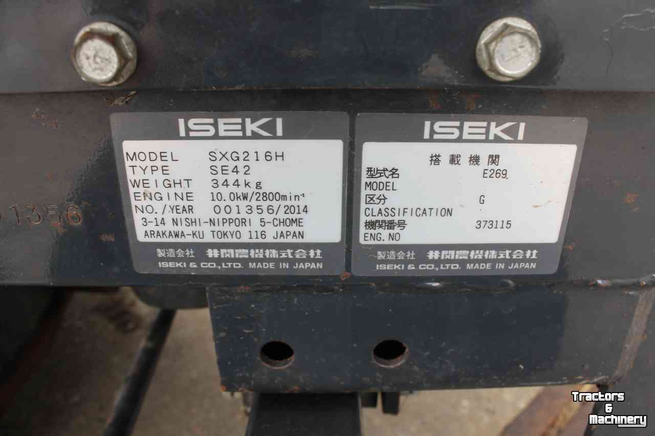Ride-on mower Iseki SXG216H diesel zitmaaier hydrostaat maaitrekker gazonmaaier opvangbak