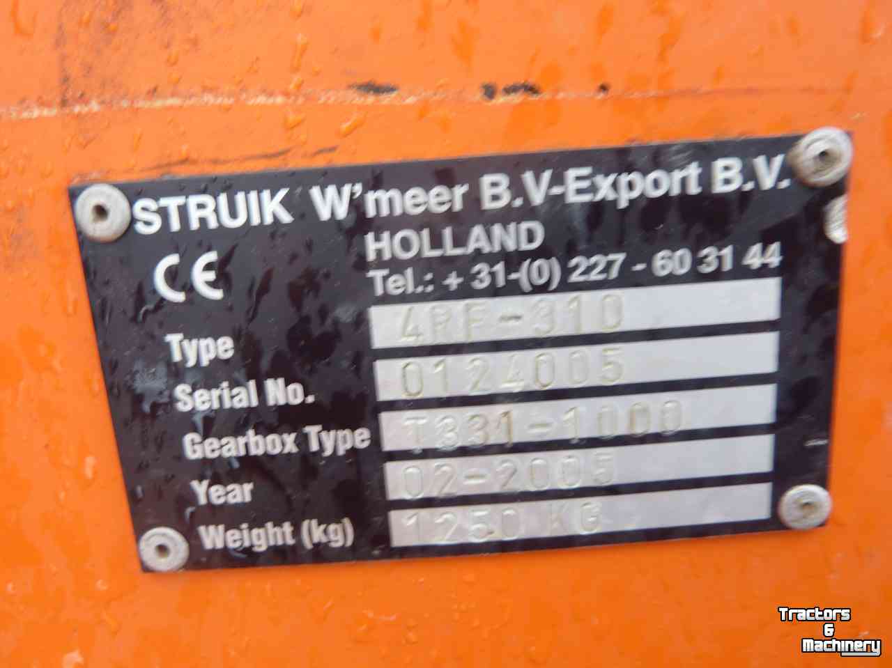 Rotary Hiller Struik RF310