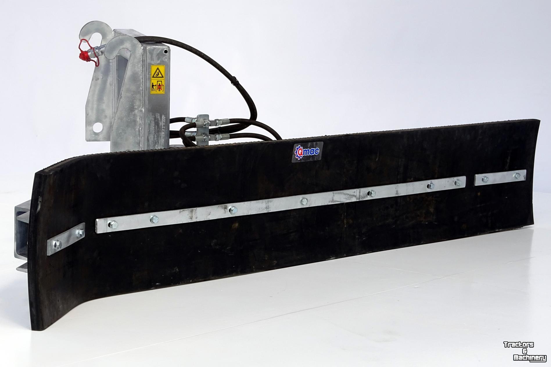 Rubber yard scraper Qmac Modulo Rubberschuif Weidemann aanbouw