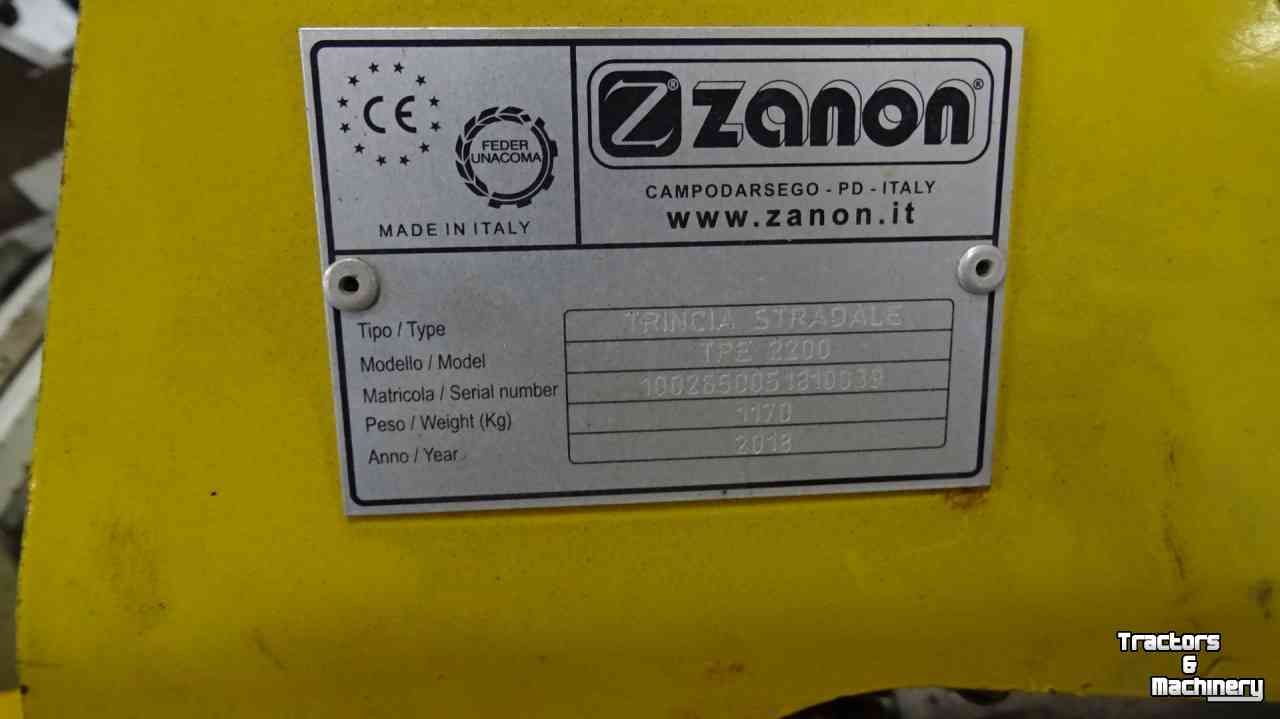 Flail mower Zanon TPE 2200