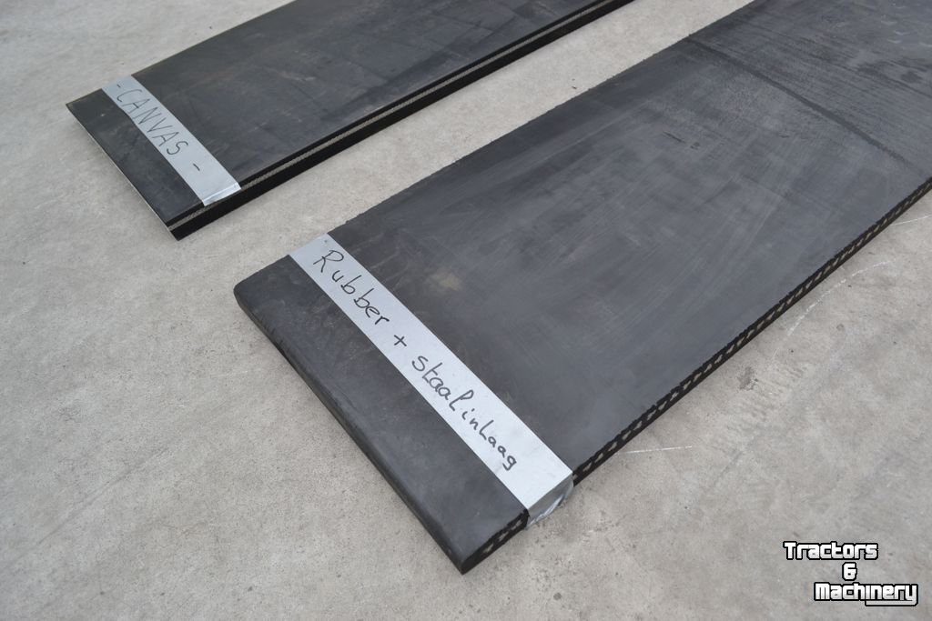 Rubber yard scraper Qmac RSM250 Rubber MAT 250 + STAAL inlaag