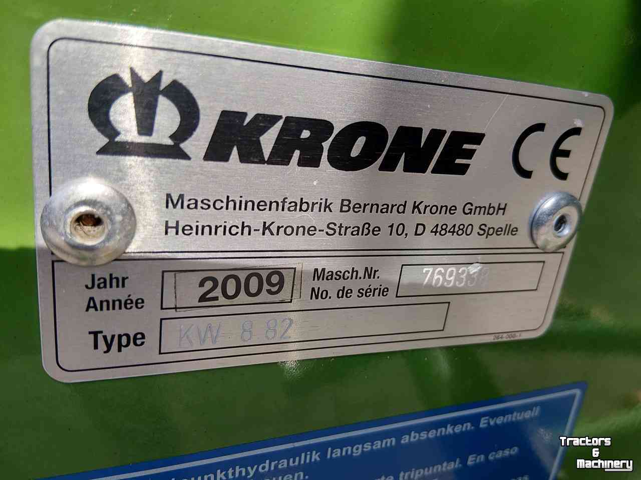 Tedder Krone KW 8.82 Schudder