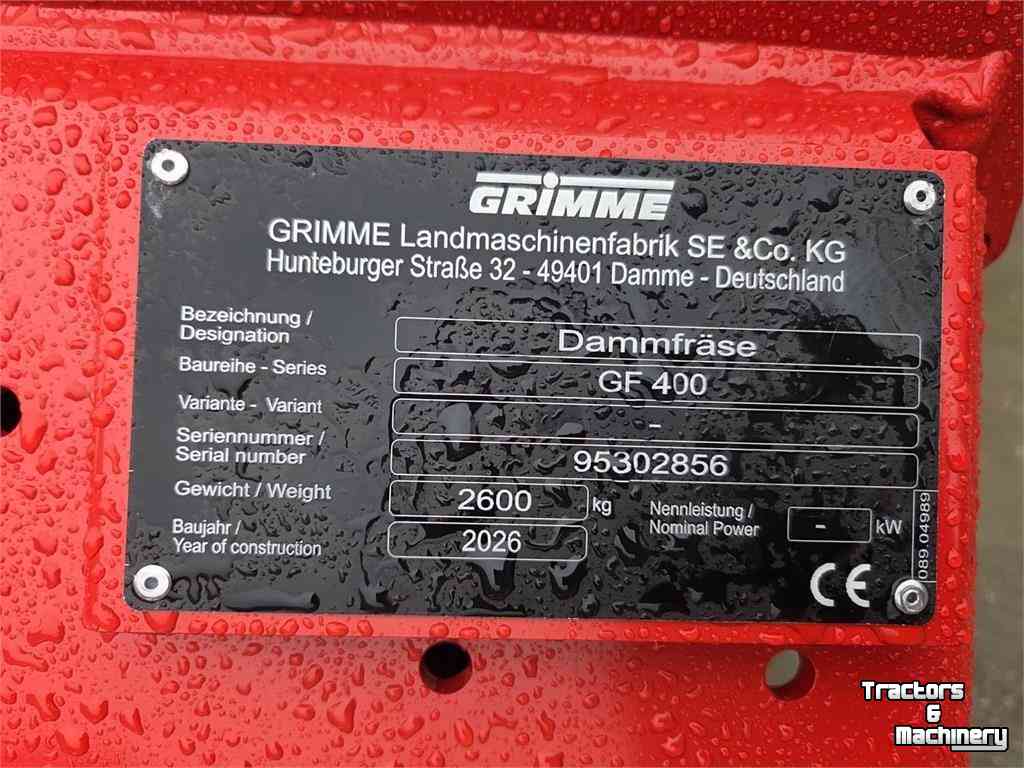 Rotary Hiller Grimme GF 400