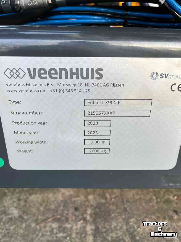 Grassland injector Veenhuis Fullject X900 P Graslandbemester/Zodebemester uit voorraad leverbaar