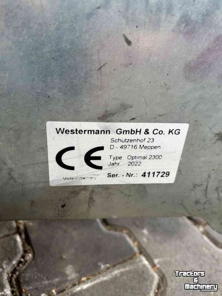 Sweeper Westermann Optimal 2300 Veegmachine