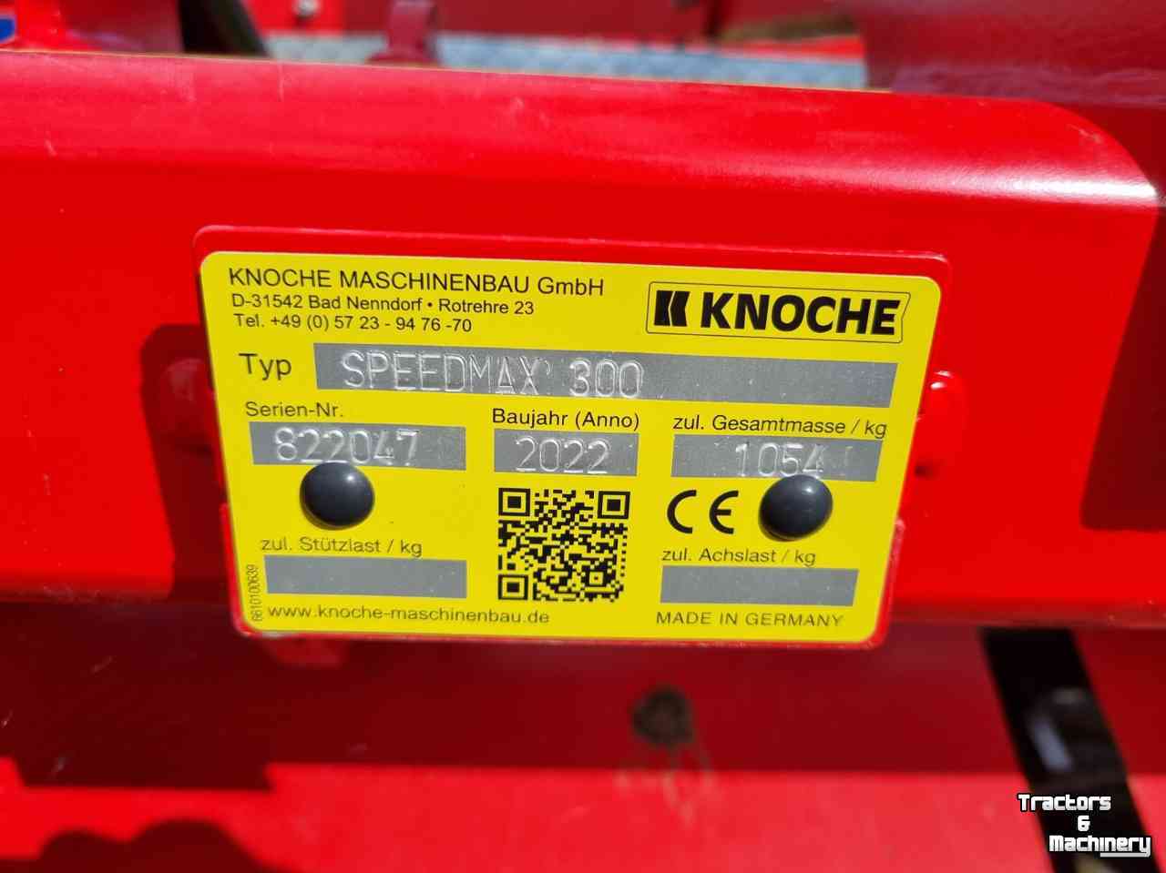 Green Manure Roller / Crimper Knoche Speedmax 300