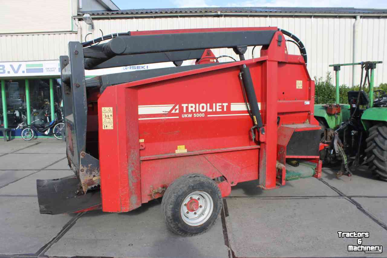 Silage grab-cutter wagon Trioliet UKW5000 uitkuilwagen voerwagen voerdoseerwagen