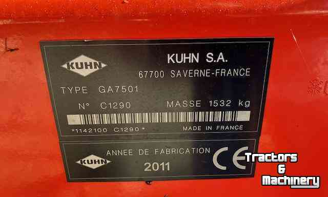 Rake Kuhn GA 7501 Hark