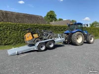 Low loader / Semi trailer Heuvelmans Transportwagen machinetransporter oprijwagen