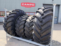 Wheels, Tyres, Rims & Dual spacers Trelleborg 710/70R42 + Mitas 600/70