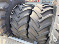 Wheels, Tyres, Rims & Dual spacers Trelleborg 710/70R42 + Mitas 600/70