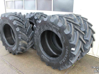 Wheels, Tyres, Rims & Dual spacers BKT 540/65R28 Agrimax RT657 trekkerbanden tractorbanden voorbanden