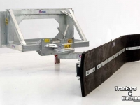 Snow Removal Equipment Qmac Modulo Rubber snow scrapers 2400mm fits Mustang
