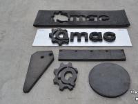 Rubber yard scraper Qmac RSMC210 CANVAS rubbermat met koordlaag 210 cm