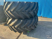 Wheels, Tyres, Rims & Dual spacers Trelleborg 710/60R42+600/60R30 op Fendt velgen 10-gaats