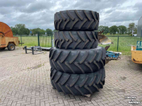 Wheels, Tyres, Rims & Dual spacers  Set Mitas 540/65R34 + 440/65R24 wielen nieuw op velg