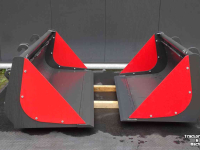 Skeleton buckets Hofstede Puinbak puin tegel bak riek met model Giant of Weidemann aankoppeling