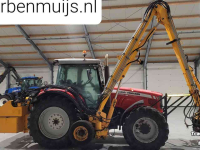 Mowing arm with flailmower Herder Grenadier MBK 513 LSH 8.5 of 7.25 meter giek joystick-bediening