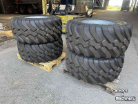 Wheels, Tyres, Rims & Dual spacers BKT 500/60R22.5 FL630 op wiel 8 gts ET-50