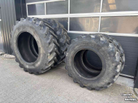Wheels, Tyres, Rims & Dual spacers Bridgestone 520/85R38 en 420/85R28 VX-TRACTOR