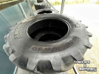 Wheels, Tyres, Rims & Dual spacers Michelin 540/65x30 set