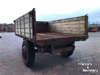 Dumptrailer  Kipper / Kipwagen met houten opbouw