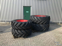 Wheels, Tyres, Rims & Dual spacers Michelin 480/70R30 + 650/65R42