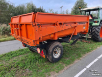 Dumptrailer Agromet T039 5 tons kipper in nette staat