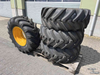 Wheels, Tyres, Rims & Dual spacers Michelin 380/75R20