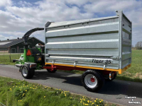 Woodchip trailer Jako Tiger 35 snipperkipper voor houtversnipperaar