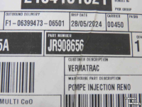 Backhoe Case-IH Brandstofpomp voor Case-IH 580K Parts nr:JR908656