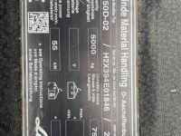Forklift Linde Linde H 50 D diesel side shift vorken versteller