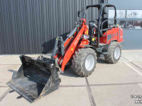 Wheelloader Schäffer 3650 minishovel DEMO shovel wiellader rode agri-lijn landbouwshovel