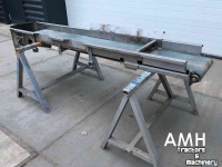 Conveyor  2500X400 MM TRANSPORTBAND VLAKKE BAND FLAT BELT CONVEYOR BELT FLACHBAND FÖRDERBAND